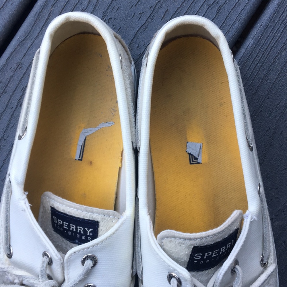 White Sequin Sperry’s - Picture 8 of 8